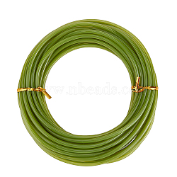 Plastic Round Pipe, Artificial Flower Stem, Floral Arranging Supplies, Yellow Green, 4.4mm, about 10m/pc(KY-WH0046-73)