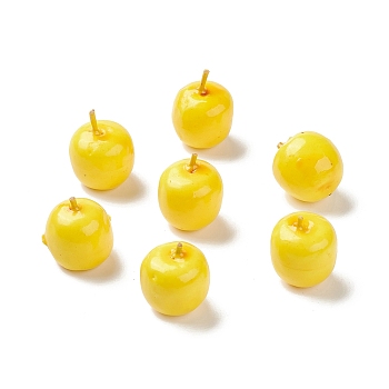 Mini Artificial Apple, Fruit Simulation Foam Apple, for Home Display Decorations, Yellow, 21.5x20x19mm
