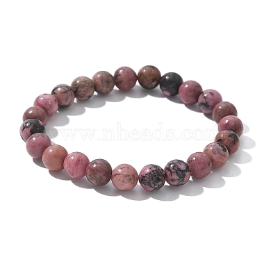 Abalorios rhodonite naturales brazalete tramo de(X-BJEW-F380-01-B16)-6