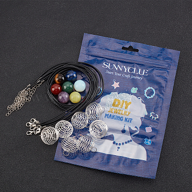 SUNNYCLUE DIY Bead Cage Necklace Making Kits(DIY-SC0018-58)-7