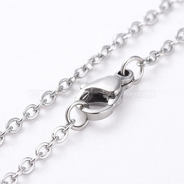 304 Stainless Steel Women Chain Necklaces(NJEW-C079-01)-2