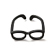 monture de lunettes en laiton anneau de manchette ouvert pour les femmes(X-RJEW-F140-140EB)-1