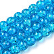 Spray Painted Crackle Transparent Glass Beads Strands(X-CCG-Q001-8mm-06-A)-1