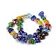 Millefiori hecho a mano hilos de perlas corazón de cristal(LK-P017-06)-3