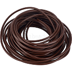 10M Round Leather Beading Cord, Cowhide Leather, DIY Necklace Making Material, Saddle Brown, 4mm, about 10.94 Yards(10m)/pc(WL-GF0001-23A-03)