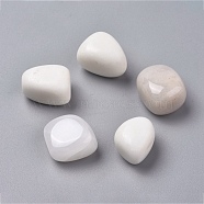 Natural White Jade Beads, Healing Stones, for Energy Balancing Meditation Therapy, Tumbled Stone, Vase Filler Gems, No Hole/Undrilled, Nuggets, 20~35x13~23x8~22mm(G-K302-A22)