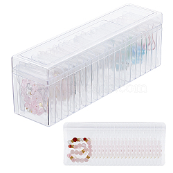 Plastic Commemorative Coin Storage Box, with PVC Resealable Bags, Clear, 265x67x91mm(AJEW-FH0005-34)
