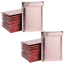 Rose Gold Bubble Packaging Bags, Self-Adhesive Closure, for Mailing, Packaging, Rectangle, 20x15cm(AJEW-PH0001-15)