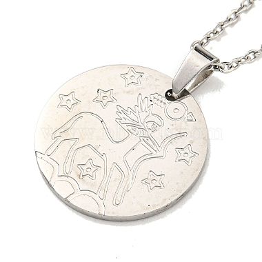 Non-Tarnish Constellation Pendant Necklaces(NJEW-S422-04P-09)-2