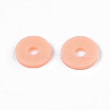 Flat Round Eco-Friendly Handmade Polymer Clay Beads(CLAY-R067-8.0mm-13)-4