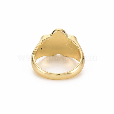 Rack Plating Light Gold Alloy Enamel Wide Band Rings(RJEW-Q163-006-RS)-2