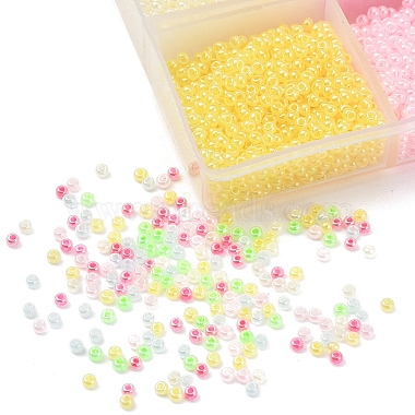 4800Pcs 6 Colors 12/0 Imitation Jade Glass Seed Beads(SEED-YW0001-30)-6