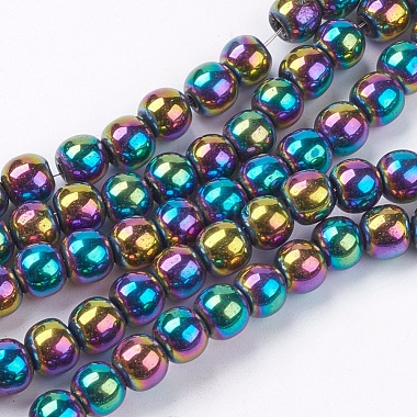 6mm Colorful Round Non-magnetic Hematite Beads