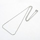 Unisex Classic Plain 304 Stainless Steel Mens Womens Necklaces(STAS-H325-P)-2
