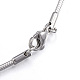 Casual Style 304 Stainless Steel Choker Necklaces(STAS-O037-02P)-2