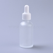 30ml Glass Dropper Bottles, with Eye Pipette, Empty Aromatherapy Essential Oils Bottle Containers, Clear, 10.05x3.3cm, Capacity: 30ml(1.01 fl. oz).(X-MRMJ-WH0059-40A)