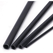 BENECREAT 8Pcs 4 Style Round Carbon Fiber Rod, for Model Airplane DIY Craft, Black, 200x1.5~5mm, 2pcs/style(DIY-BC0004-82)