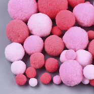 DIY Doll Craft Polyester High-elastic Pompon Ball, Round, Mixed Color, 7~29mm(AJEW-R093-01-D06)