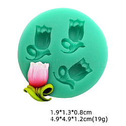 , For DIY Cake Decoration, Chocolate, Candy, Green, 49x12mm, Inner Diameter: 19x13x8mm(HUDU-PW0001-145C)