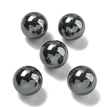 Non-magnetic Synthetic Hematite Round Ball Figurines Statues for Home Office Desktop Decoration, 20mm