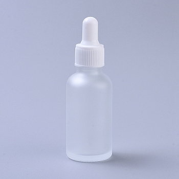 30ml Glass Dropper Bottles, with Eye Pipette, Empty Aromatherapy Essential Oils Bottle Containers, Clear, 10.05x3.3cm, Capacity: 30ml(1.01 fl. oz).