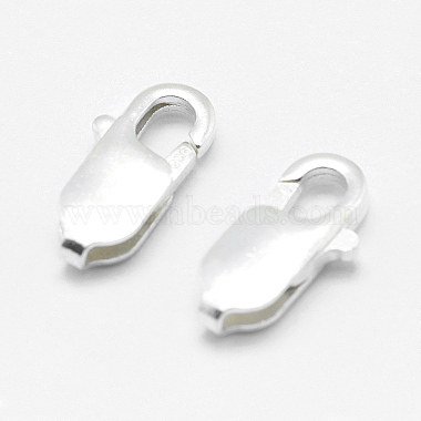 925 Sterling Silver Lobster Claw Clasps(STER-G019-03-14mm)-2