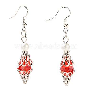 Glass Beads Dangle Earrings(EJEW-JE02175)-2