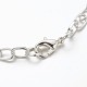 Iron Cable Chain Bracelet Making with Lobster Claw Clasps(X-IFIN-H031-S)-3