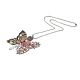 カラフルな蝶の天使のアクリルペンダントの装飾(RJEW-E007-03P-07)-2