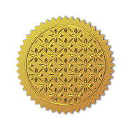 Self Adhesive Gold Foil Embossed Stickers, Medal Decoration Sticker, Others, 5x5cm(DIY-WH0211-360)