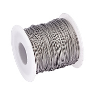 Tiger Tail Wire, 304 Stainless Steel Wire, for Jewelry Making, Stainless Steel Color, 0.8mm, about 120m/roll(TWIR-WH0002-06-0.8mm)