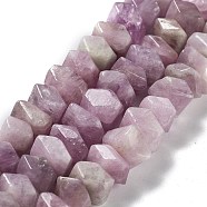 Natural Kunzite Beads Strands, Nuggets, Faceted, 6~8x10.5~14x8~9.5mm, Hole: 1.2mm, about 57~61pcs/strand, 15.16''~15.39''(38.5~39.1cm)(G-D091-A13)