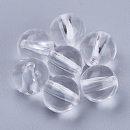 Transparent Acrylic Beads, Round, Clear, 28x27.5mm, Hole: 3.5mm(X-TACR-Q255-28mm-V01)
