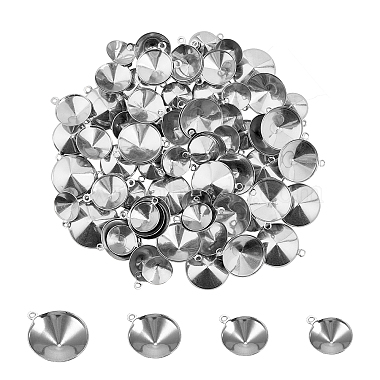 304 Stainless Steel Pendant Rhinestone Settings(STAS-UN0010-26)-2