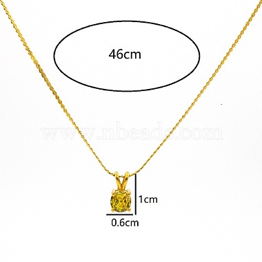 Real 18K Gold Plated Stainless Steel Pendant Necklaces(CP2918-9)-3