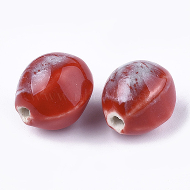 Perles en porcelaine manuelles(PORC-S498-47K)-2