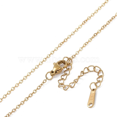 201 Stainless Steel Cable Chain Necklaces(NJEW-P309-17A-G)-3