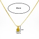 Real 18K Gold Plated Stainless Steel Pendant Necklaces(CP2918-9)-3