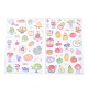 2Pcs 2 Styles PET Self-Adhesive Stickers(STIC-P011-A06)-1