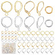 24 Pairs 4 Style Brass Leverback Earring Findings(DIY-CN0002-60)-1