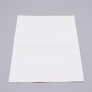 Silicone Single Side Board, with Adhesive Back, Rectangle, White, 300x210x1mm(AJEW-WH0126-17A-02)