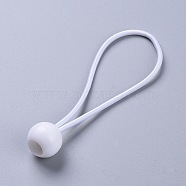 Ball Bungee, Tie Down Cords, for Tarp, Canopy Shelter, Wall Pipe, White, 115x3.5mm, Ball: 27x24mm(OCOR-WH0052-32A-02)