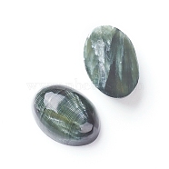 Natural Seraphinite Cabochons, Oval, 14x10x5~5.5mm(X-G-E557-04D)