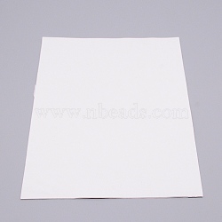 Silicone Single Side Board, with Adhesive Back, Rectangle, White, 300x210x1mm(AJEW-WH0126-17A-02)