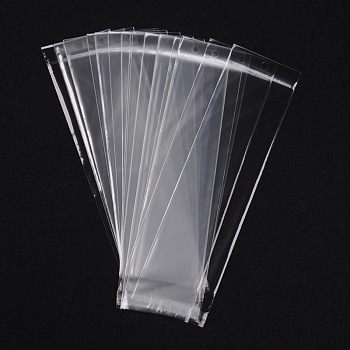 Cellophane Bags, Rectangle, Clear, 26.5x7cm, Unilateral thickness: 0.035mm, Inner measure: 22.5x7cm, Hole: 6mm
