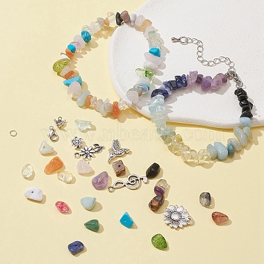 набор для изготовления ожерелья из драгоценных камней своими руками(DIY-FS0002-93)-2