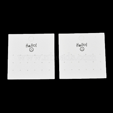 Smiling Face Paper Earrings Necklace Display Cards(FIND-T072-01C-02)-1