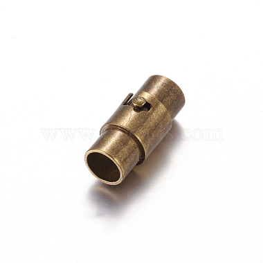 Brass Locking Tube Magnetic Clasps(KK-MC077-AB)-3