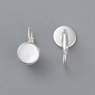 304ステンレス製のフレンチフックピアスセッティング(STAS-F191-03S-14mm)-2