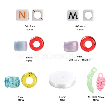 Kit de perles et pendentifs pour la fabrication de bijoux à bricoler soi-même(DIY-FS0001-99)-2